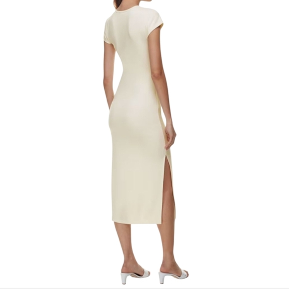 Aritzia Wilfred Fortune Maxi Dress Light Birch Women's Small - Picture 2 of 8